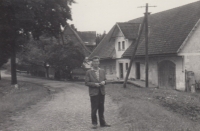 Manfred Beneš in Pstrążna (Stroužné), probably in the 60s