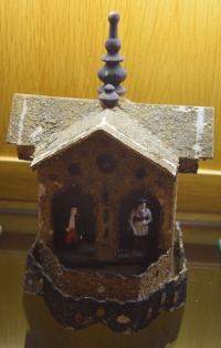 Králíky nativity sets – popular wooden item – ‘weather forecast house’, Králíky Museum