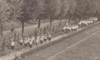 Legion youth camp in Zbraslav, 1938