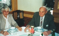 Husband and wife Marta and Vlastimil Jirásek around 2000, parents of Martina Pechová