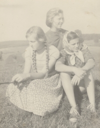 Sisters Soňa, Vladimíra and Jarmila Krupařová, 1957