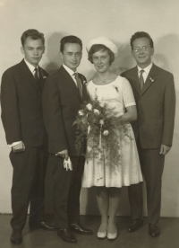 Jarmila Hejtmanská's wedding, 1964