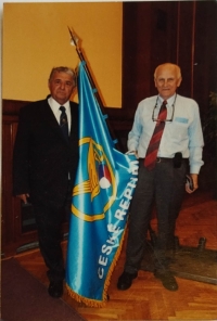 Josef Macek (on the right)