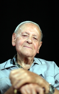 Josef Červenka during the recording for the Memory of Nations, Uherský Brod, 23 August 2022