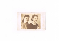  Mother of Pavol - Dorota and her sister - Adela, just before returning to the Czechoslovakia on 5/1945 after a 3-year illegal stay in Budapest, during World War II.


