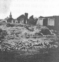 Rozbitý Dolní Benešov 10 / 1945