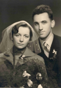Stanislava Žabková and her husband Miloš. 1953