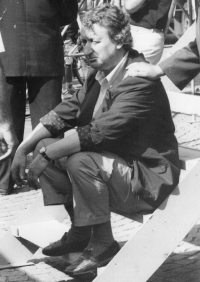Zdeněk Štěpán after the lost ODA election campaign, České Budějovice, 1992
