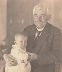 His wife's grandfather Antonín Fajt in 1924