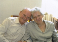 Josef Dvořák with his wife Milada in 2006