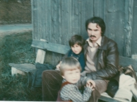 Jaroslav Čapek with his sons Jan and Jakub in the 1980s in Canada