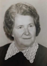 The mother of Zdeněk Štěpán - Marta Štěpánová, 1970s