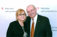 With his wife Katarína
