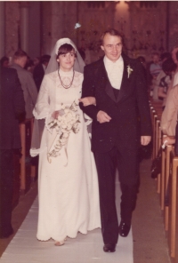 Witness’s wedding photo with Radmila Lebedová, New York City, 1976