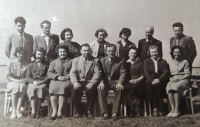 Pedagogical staff in Valašská Bystřice, turn of the 1960s and 1970s