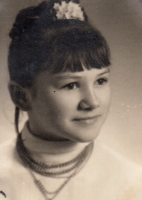 Maria Wolska jako školačka, kdy se jmenovala Maria Hauschke