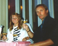 Manželé Köhlerovi při prvním výletu do Československa, 1990