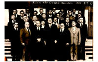 Július Lőrincz as a graduate of UV KSČ (second row from the top, second from the right)