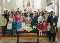 The golden wedding of the Suchánek family, a celebration with the immediate family
