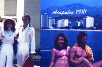 Svatba s Denise Marie Thérese Lirette - Acapulco (Mexiko). Fotograf a zároveň svědek tehdy příliš slavil. Takže fotografie nejsou moc ostré.1981