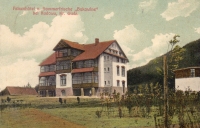 The hospital building in Bukowina near the Kudowa spa before the war, when there was a hotel and inn run by Czechs from Kladsko
