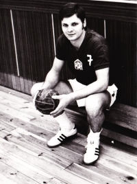 Vladimír Haber in a national team jersey in the 1970s