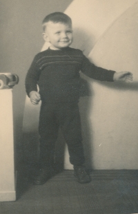Vladimír Haber jako dítě na začátku 50. let 20. století