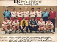 Vladimír Haber (bottom left) in HSC Bad Neustadt jersey in 1987