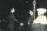 Přemysl Malý, university graduation, Rudolfinum, Praha, 1969
