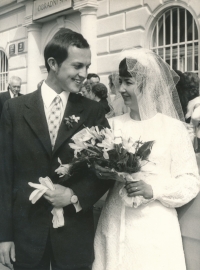 Přemysl Malý, wedding, Prague, 1971