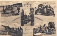 A postcard from Alois from Wehrmacht training in Oppeln (Opole) dated January 11, 1943 - the reverse side of the postcard
