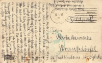 A postcard from Alois from Wehrmacht training in Oppeln dated 11 January 11, 1943 - the reverse side of the postcard
