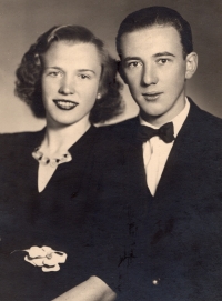 Wedding photograph of parents, 1948