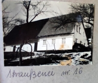 The house of Hauschke family in Pstrążné, 1928