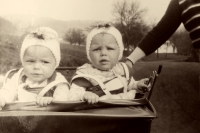 Dvojčata, syn a dcera, 1982