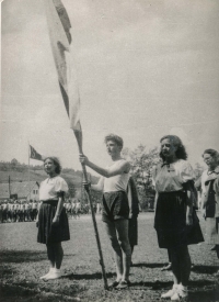 Marie Kselíková, Sokol, Stříbrná Skalice, 1947