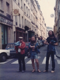 V Paříži s neznámými kamarády, polovina 80. let