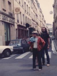 In Paris with unknown friends, mid-1980s