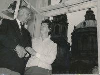 Witness´s parents Antonín Novotný and Giovanna Novotná in Malostranská beseda, 1960s