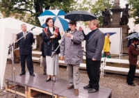 Vladislav Veselý with Miroslava Němcová, in the 90's