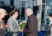 Vladislav Veselý with Václav Klaus, in the 90's