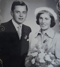 Wedding photo in 1951
