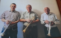 Three generations of the Kafkas - trumpeters  