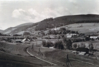 Staré Hamry / before the construction of the dam / probably 1950s