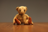 The teddy bear that sister Alena took along with the clothes from the apartment sealed by the Gestapo
