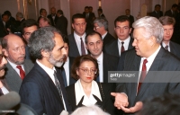 In Moscow during the meeting of Russian President Yeltsin with Azerbaijani President Elchibey on 12 October 1992