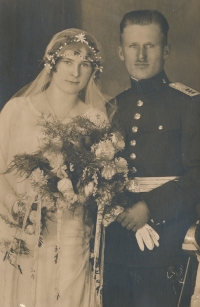 Milada and Václav Fechtner in 1925