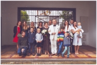 Manželé Divišovi s rodinou, diamantová svatba, Hradec Králové, 30. července 2022
