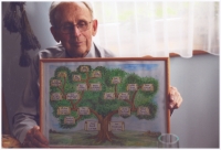 Family tree, a gift to Josef Diviš for the diamond wedding anniversary

