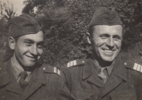 Father of Anna Hejdová, Antonín Polášek (on the right), 1920s